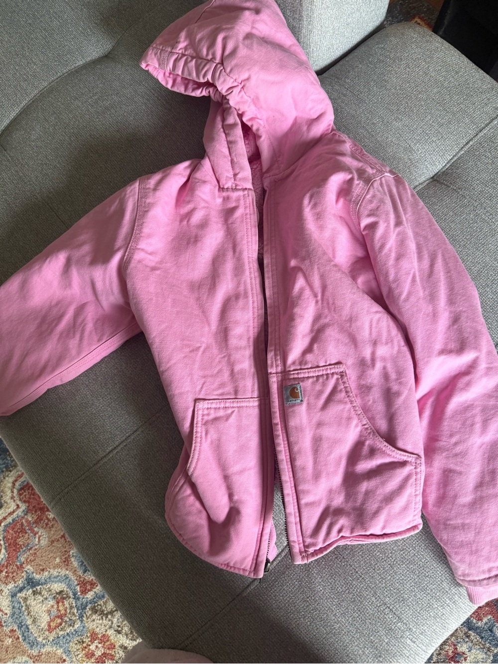 Carhartt Pink Hooded Utility Jacket